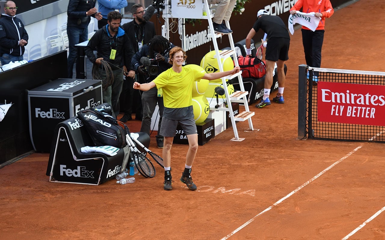 Jannik Sinner Johnson Atp Roma 2019