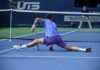 Ultimate Tennis Showdown: Berrettini batte Popyrin. Tensione tra Moutet e Tsitsipas Ultimate Tennis Showdown Corentin Moutet Tsitsipas