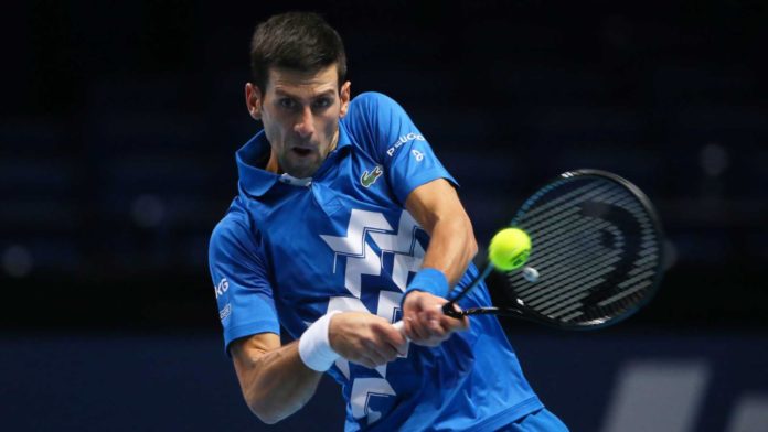 djokovic-nitto-atp-finals-2020-day-6-backhand ATP Finals Novak Djokovic