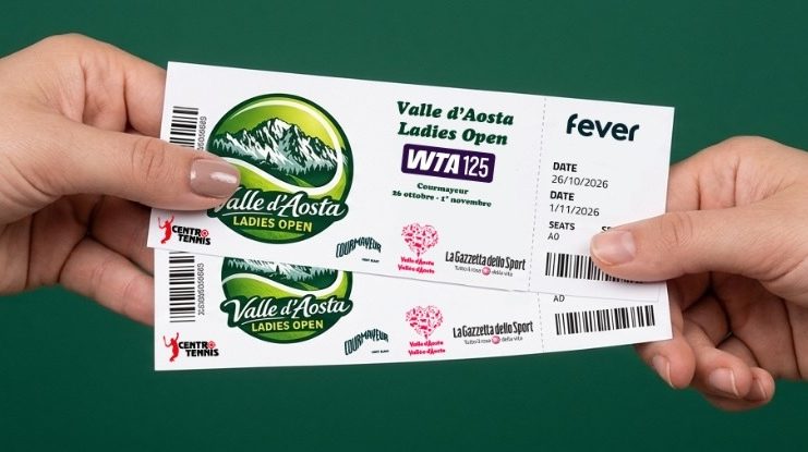 WTA 125 Valle d’Aosta Ladies Open, biglietti in vendita: a Courmayeur arriva anche il Kia Golden Point
